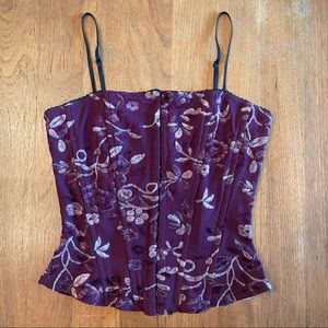 1990’s Vintage embroidered corset top